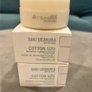 Three Full Shu Uemura Cotton Uzu Defining Flexible-Cream — In Pale Cream Jar